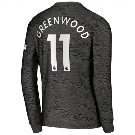 Billiga Fotbollströjor Manchester United Greenwood 11 Borta tröja 2020/21 Långärmad